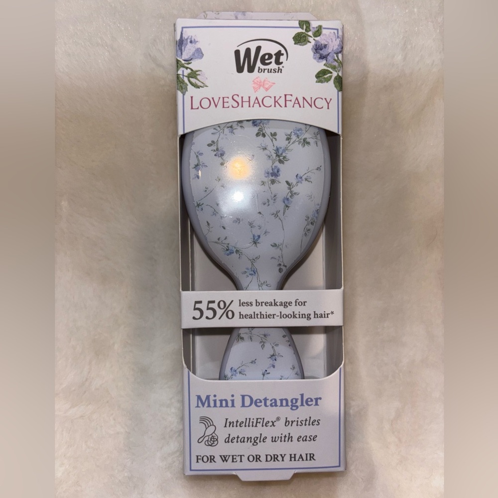 LoveShackFancy x Wet Brush Mini Detangler - Blue English Ivy